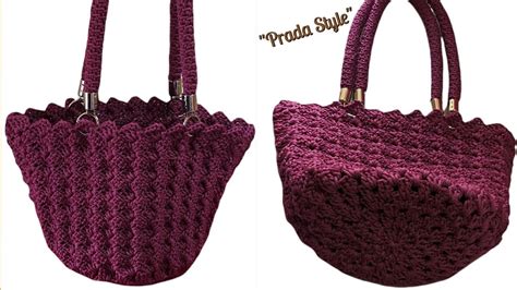 prada borsa uncinetto